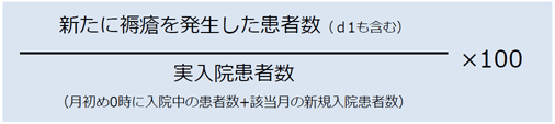 褥瘡発生率の定義