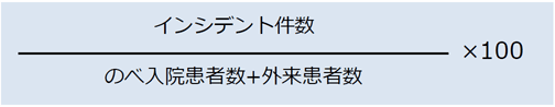 インシデント件数・発生率の定義