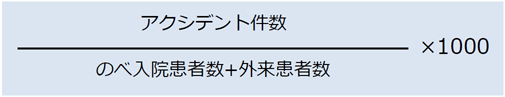 アクシデント件数・発生率の定義